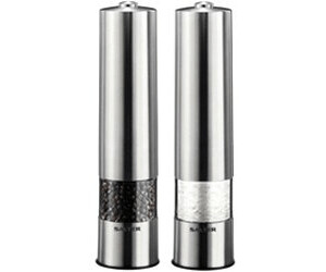 ALFREDO salt & pepper grinder set in steel, small