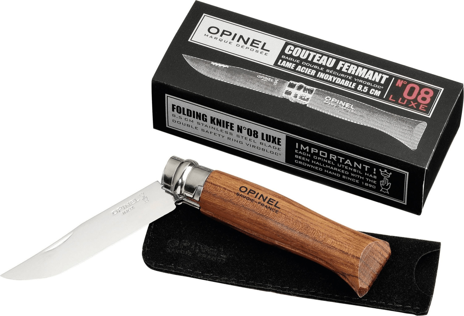 Opinel N° 8 Luxe Bubinga