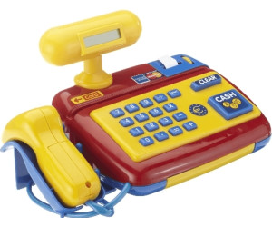34 Stück Elektronische Kasse Spielzeug Supermarkt Registrierkasse mit Scanner 