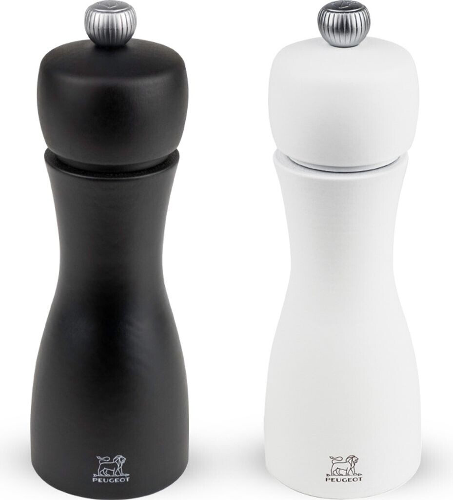 Peugeot Duo moulins à poivre et sel Tahiti 15 cm (noir/blanc)