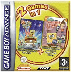 2 Games in 1 - The SpongeBob Squarepants Movie + SpongeBob Squarepants and Friends: Freeze Frame Frenzy (GBA)
