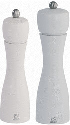 Peugeot Moulin à sel Tahiti Bois de hêtre blanc mat 20 cm