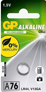 Duracell GPA76-C1, Gpa76-C1 Gp A76-C1 Battery 1.5V (Lr44) 1.5V