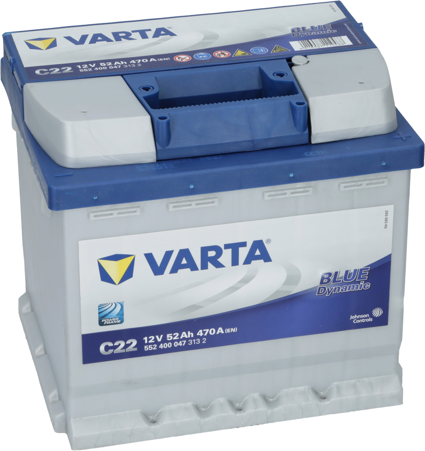 Starter-Batterie 12V 552400 52Ah 470A H4