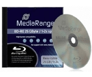 MediaRange BD-RE 25GB 135min 2x 1pk Jewel Case