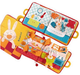 Lilliputiens Livre en tissu - Bonsoir petit lapin