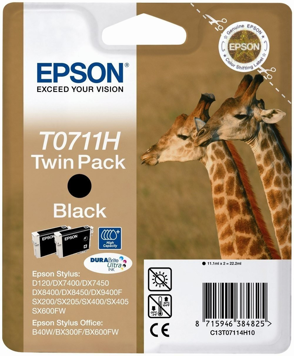 Epson T0711 noir double pack