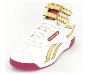 Reebok freestyle hi gold hot sale