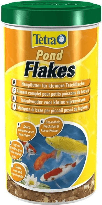 Tetra Pond Flakes pour les poissons de bassin, jeunes et de petites tailles (1 l.)