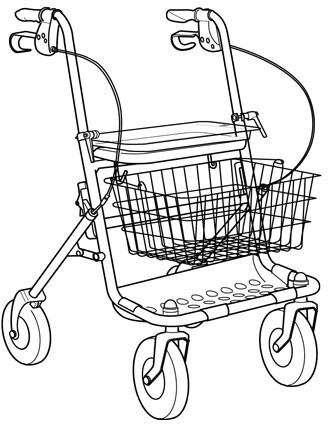 Invacare Rollator Walker Silver/Gray