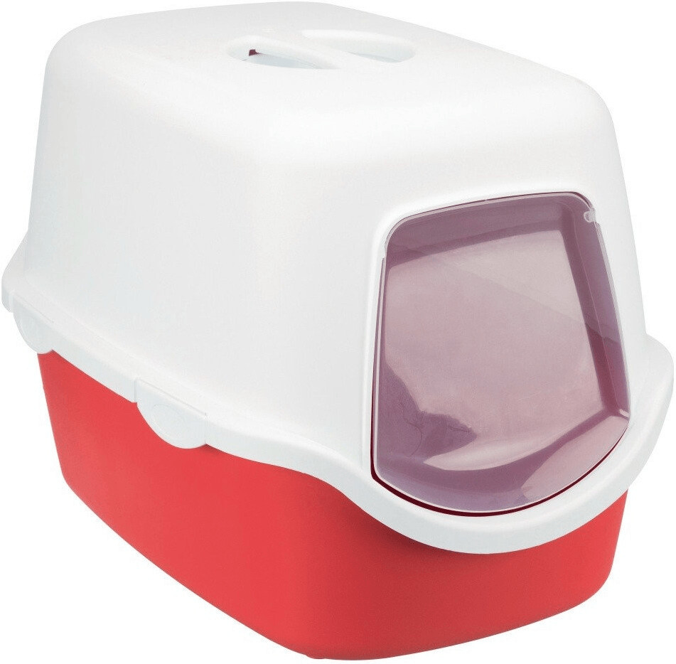 Vico Cat Litter Tray With Dome Turquoise & White - Potty Articals