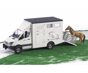 Bruder MB Sprinter Tiertransporter inkl 1 Pferd Transporter 