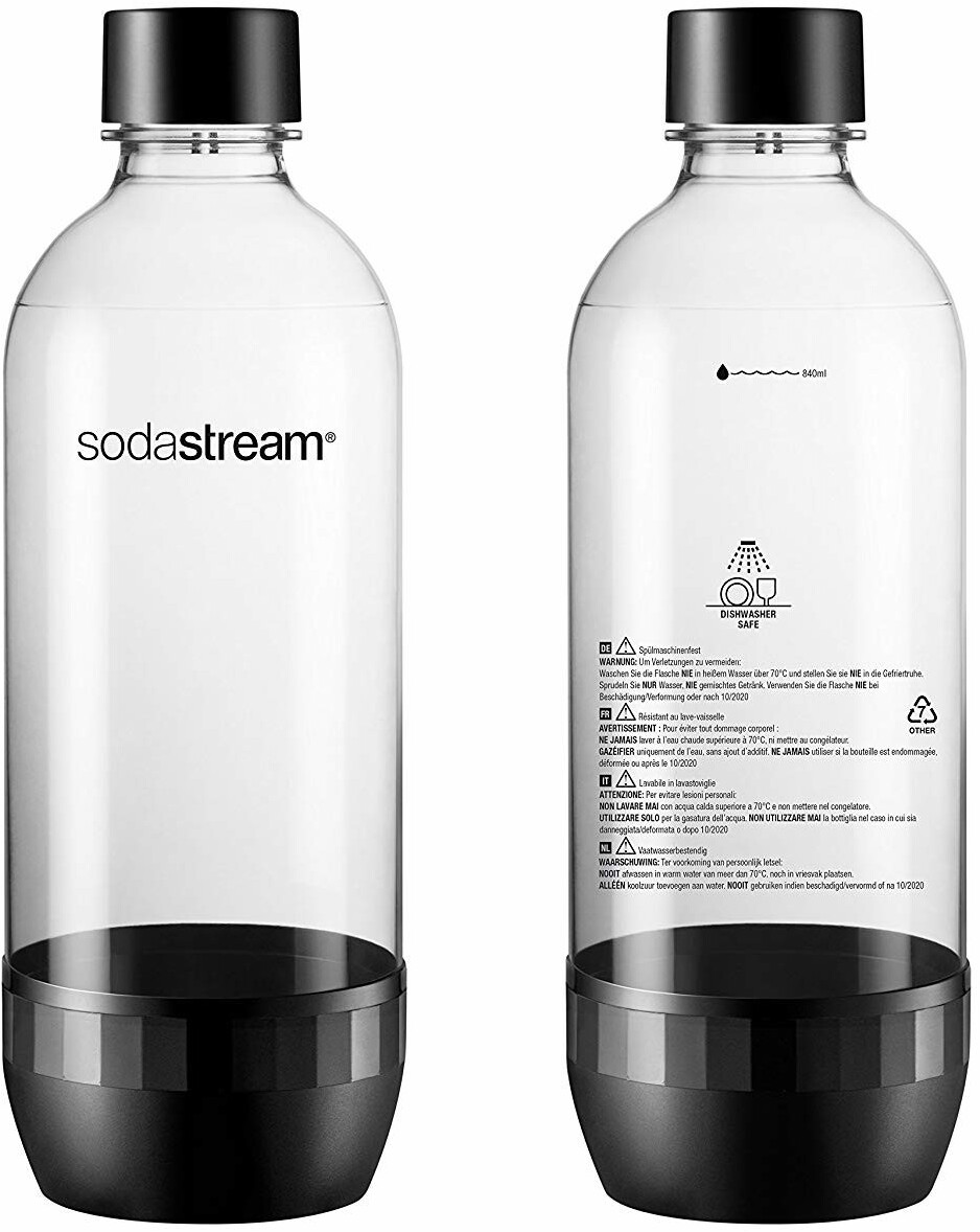schwarz bei € 14,99 SodaStream Preisvergleich Tritan-Flasche ab | 1L Duopack