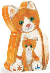 Djeco Puzzle maman chat et son bébé