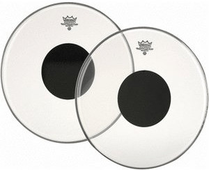 REMO Clear Controlled Sound Bassdrum Black Dot 20