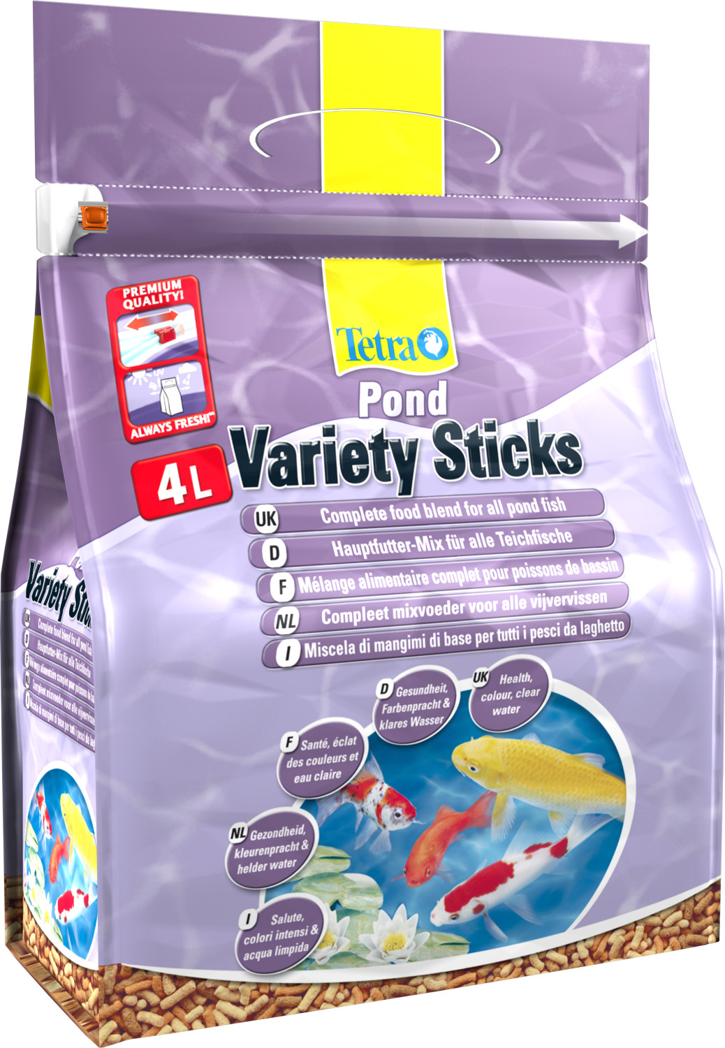 Tetra Pond Variety Sticks mélange de 3 sticks pour tous les poissons de bassin (4 l.)