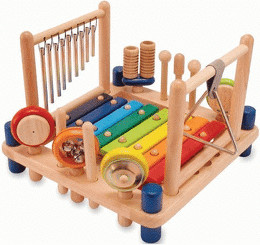 Table musicale Couleurs vives - jouets en bois - I'm Toy