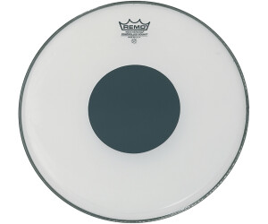 REMO Smooth White Controlled Sound Black Dot 8"