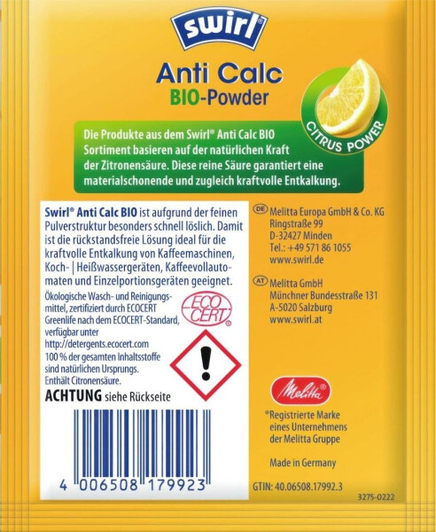 Swirl Citrus-Clean Bio-Entkalker (2x20g), Bild 9