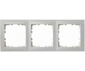 Berker Set 1x 3fach Rahmen 10139909 & 3x Steckdosen 47431909 polarweiß/matt 