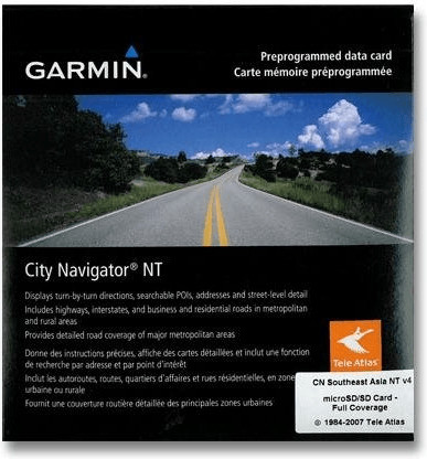 Garmin City Navigator asie du sud-est