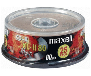 Maxell Lot de 100 disques CDR Vierges Audio/données CD enregistrable 52 x 80 Min 700 Mo 