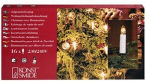 Konstsmide Éclairage bougie pour sapin de Noel 16 lampes