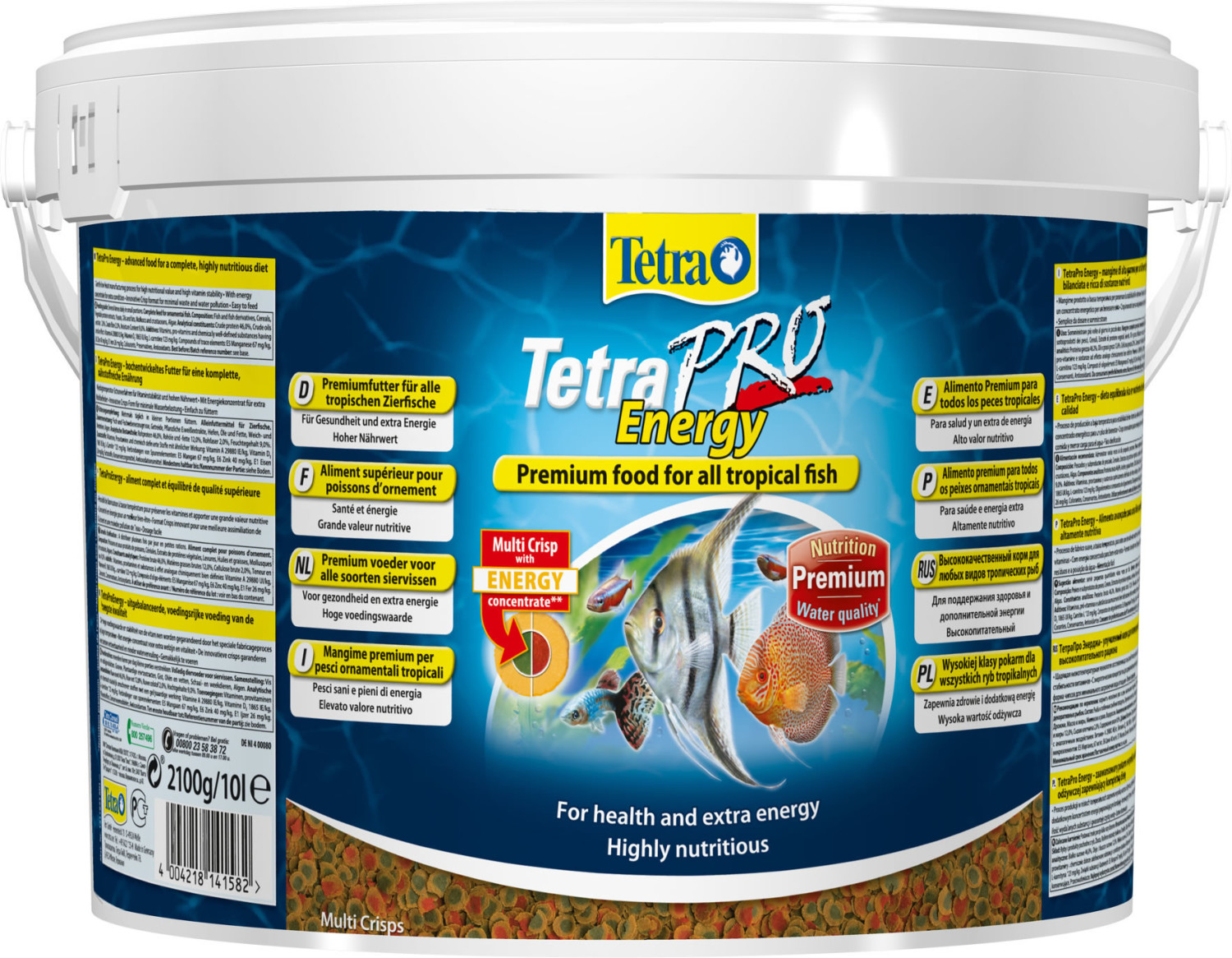 Tetra Pro Energy pour poissons d'ornement (10 l.)