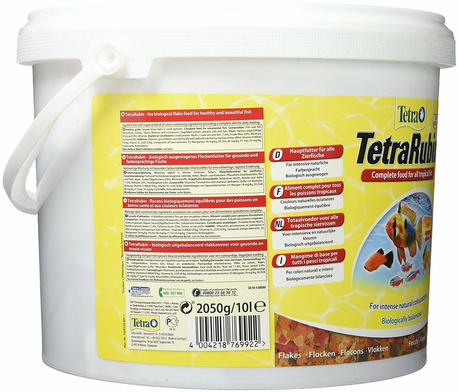 TetraRubin 2x250 ml Fischfutter steigert Farbenpracht Tetra Rubin