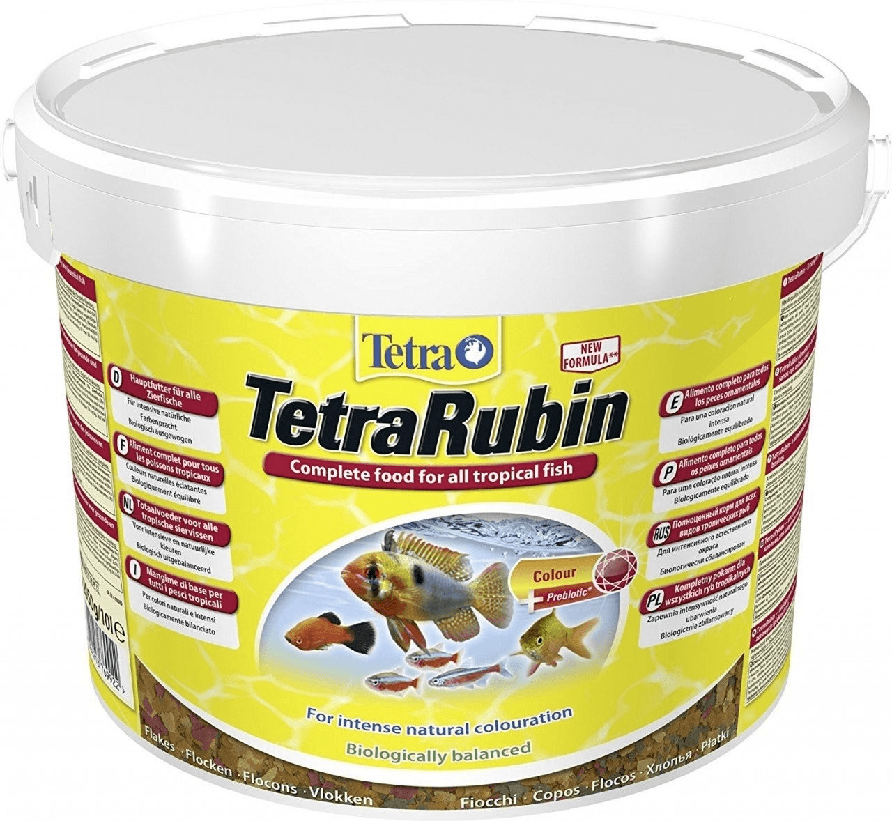 Tetra TetraRubin Aliment complet pour poissons tropicaux (10 L)