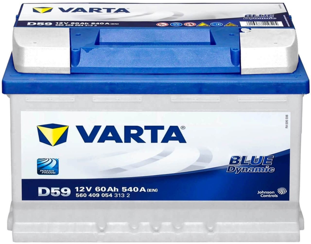 BATERIA VARTA 60AH / 540A (EN) +D D59 GAMA BLUE DYNAMIC 2 AÑOS DE GARANTIA  COCHE