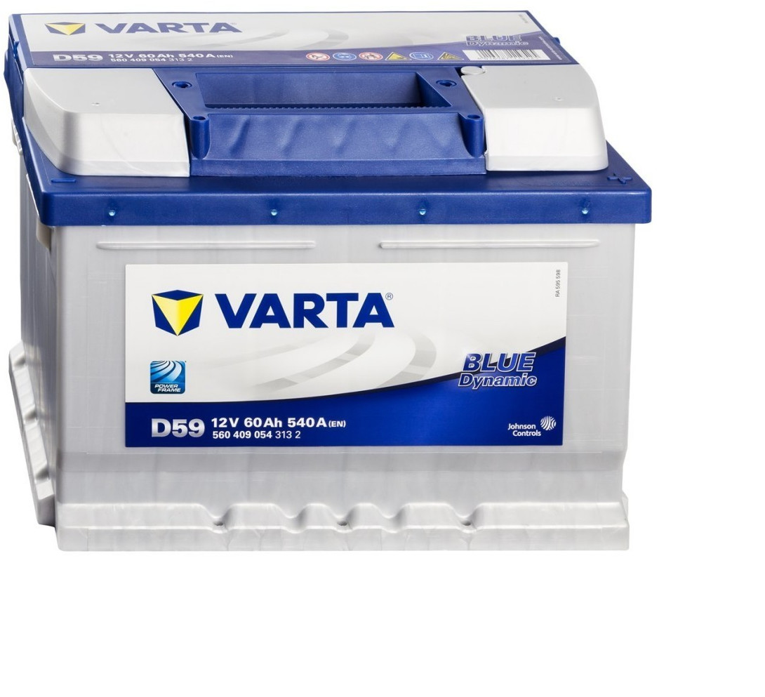 Varta Blue Dynamic D59 Batterie Voitures, 12 V 60Ah 540 Amps  (En)