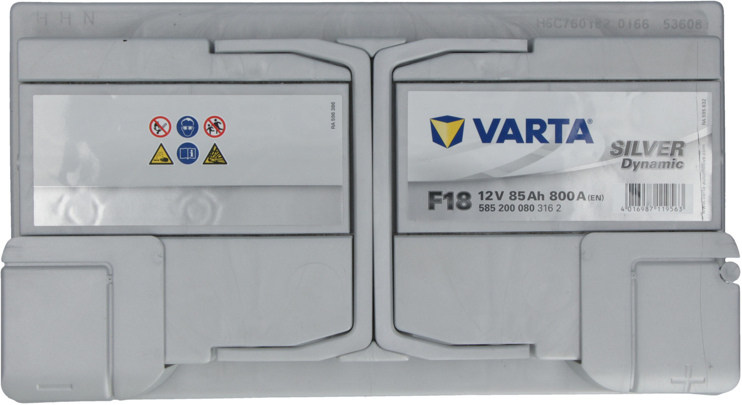 VARTA SILVER dynamic, F18 5852000803162 Batterie 12V 85Ah 800A B13