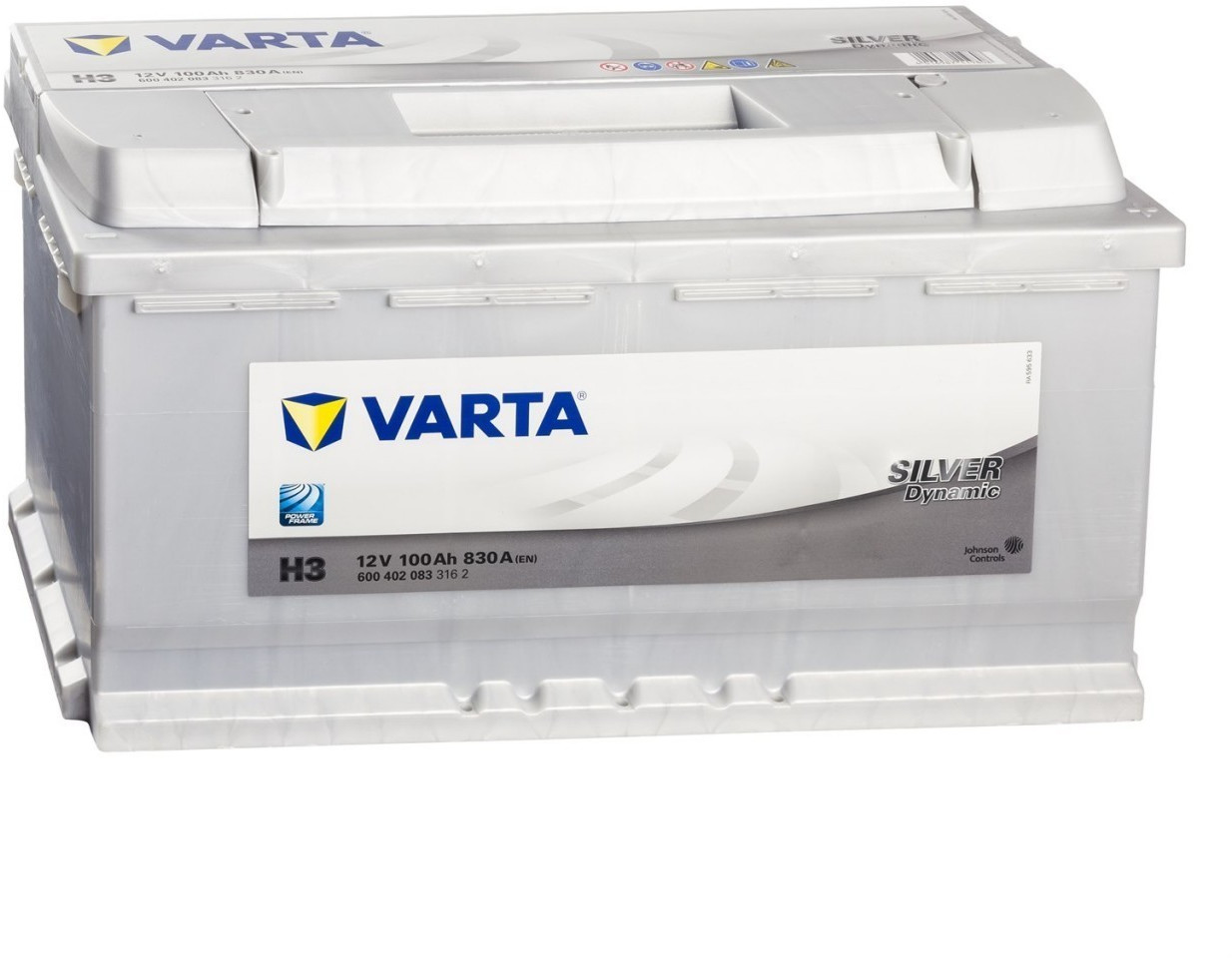 VARTA Battery SD563400061 12V 100Ah/830A SILVER DYNAMIC