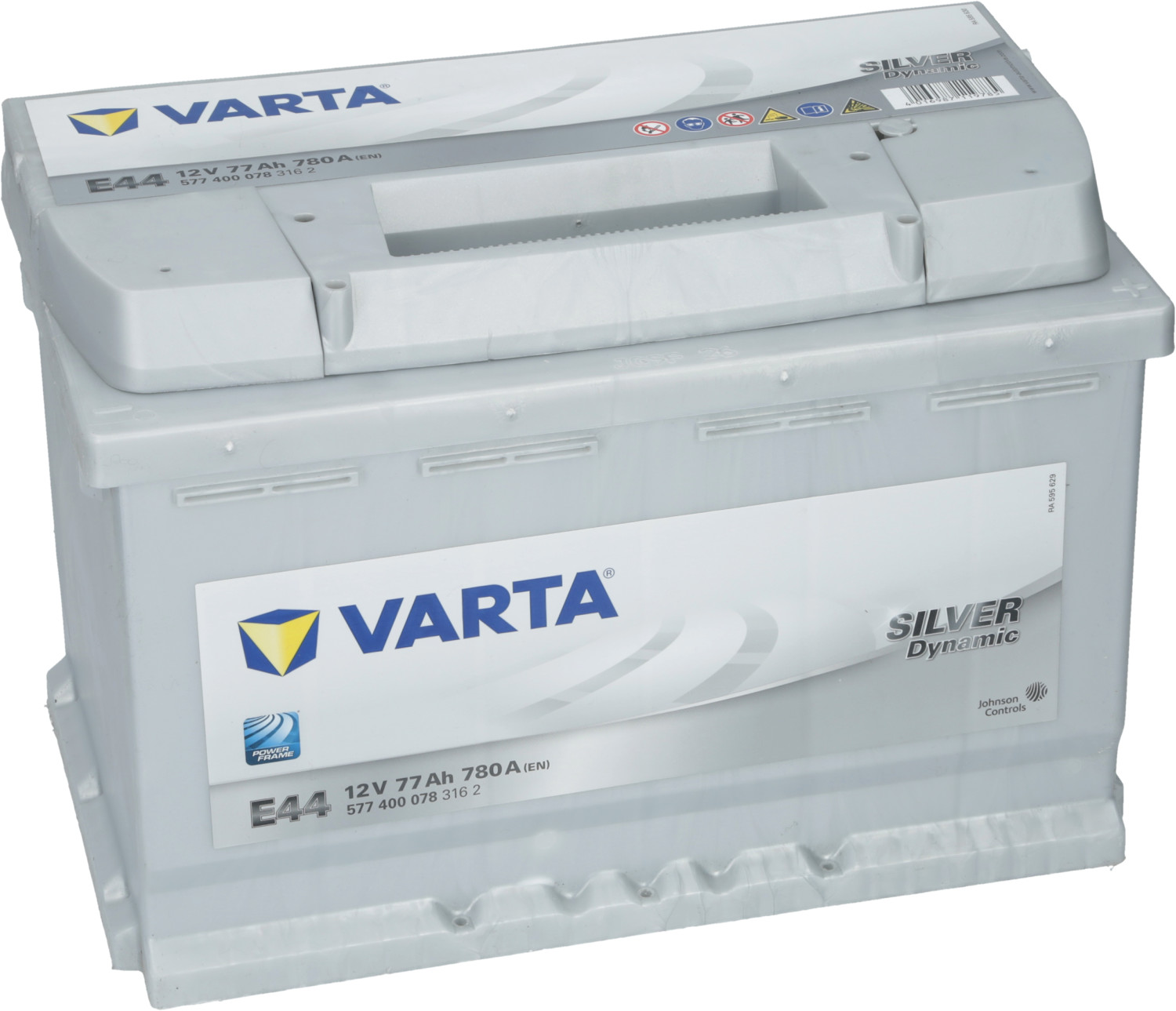  Varta Silver Dynamic E44 Batterie Voitures, 12 V 77Ah 780 Amps  (En)