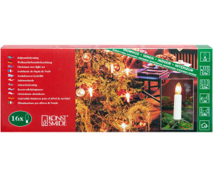 € (2000-000) bei Konstsmide 16er Weihnachtsbaumkette | Preisvergleich Innen ab 16,99 weiß