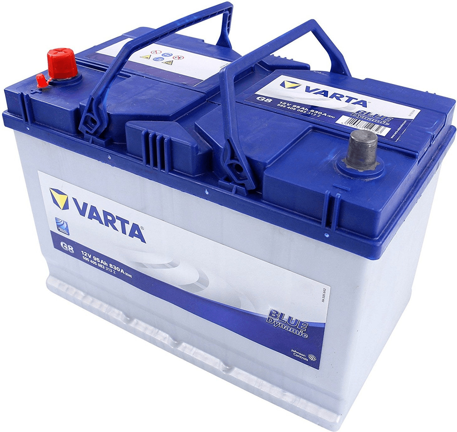 Batería Varta Blue Dynamic G8. 95Ah - 830A(EN) 12V. Caja D31  (306x173x225mm) - VT BATTERIES
