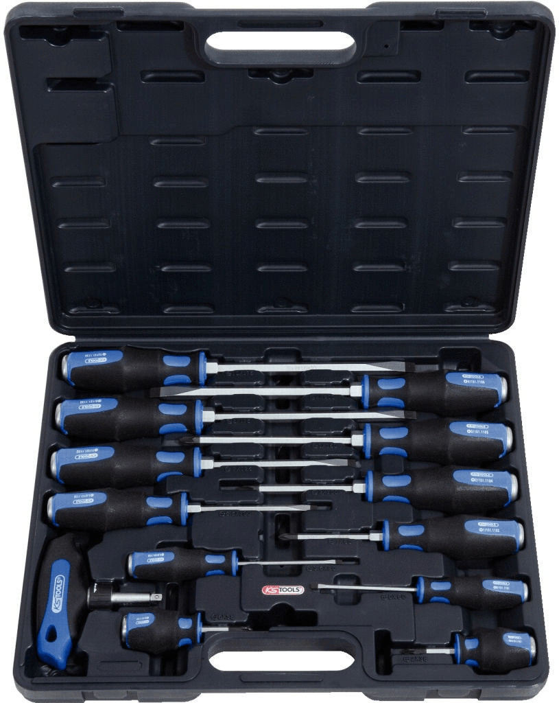 KS Tools ERGOTORQUEmax impact cap screwdriver set 13 pieces. (151,115)