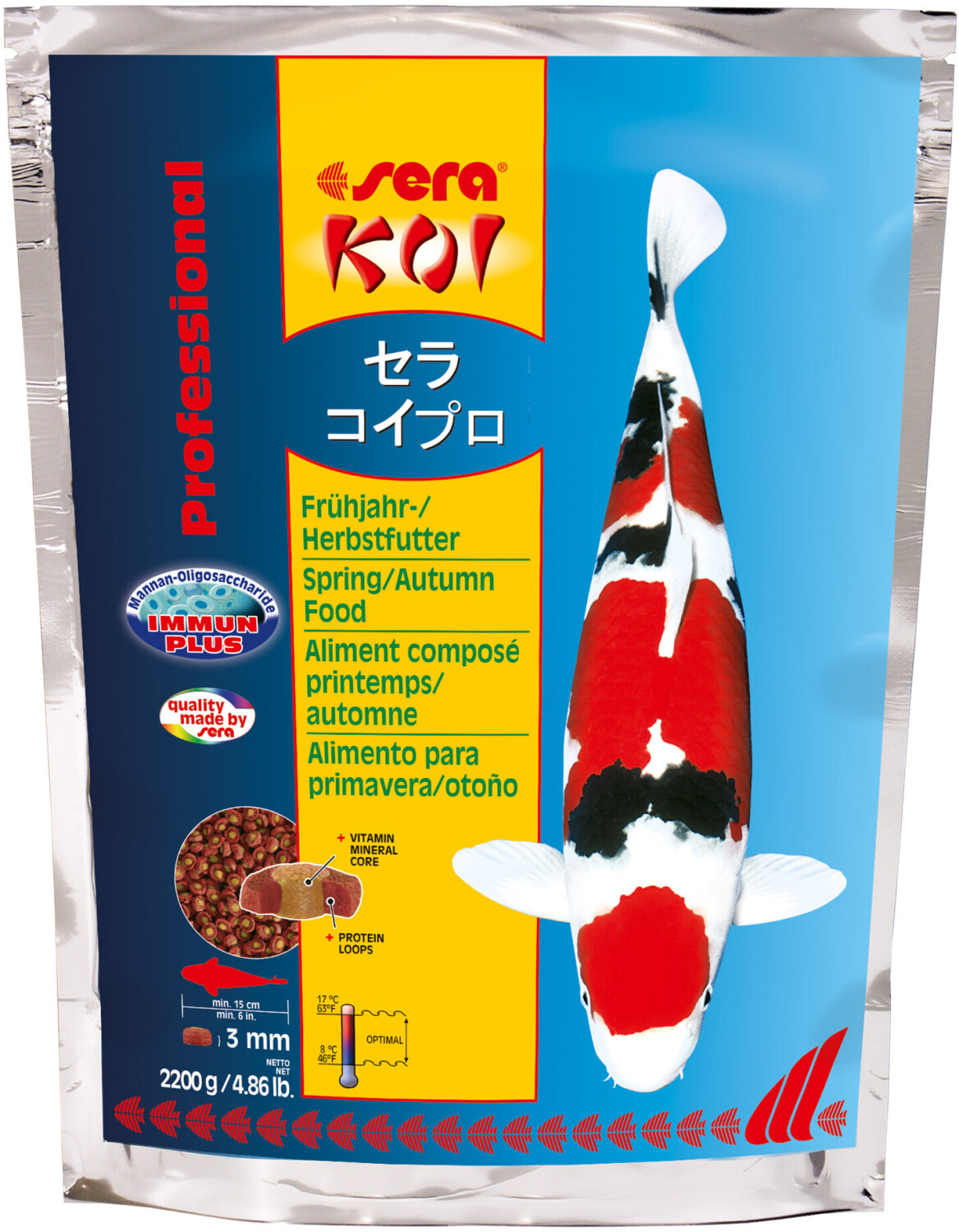 sera Koi Professional printemps/automne (2,2 kg)