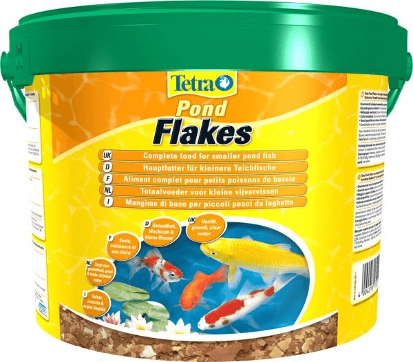 Tetra Pond Flakes pour les poissons de bassin, jeunes et de petites tailles (4 l.)