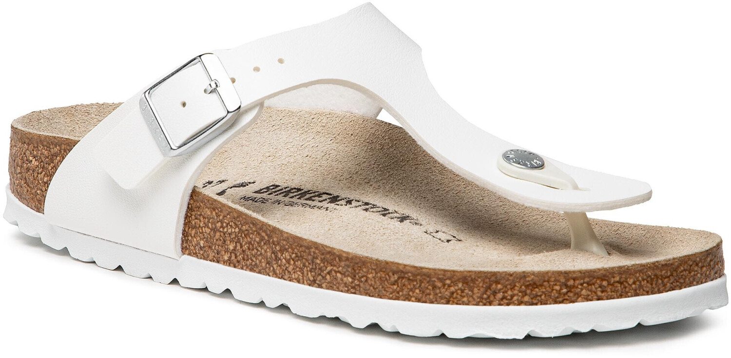 Birkenstock Gizeh Birko Flor white normal ab 51 49 Preisvergleich bei idealo
