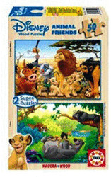 Educa Borrás Mes amis animaux (2 x 50 pièces)