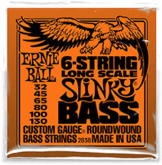 ERNIE BALL 6-string Slinky Bass Long Scale Nickel Wound .032 - .130