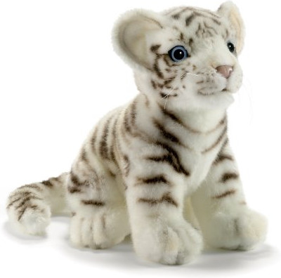 Anima Bébé tigre blanc assis 18 cm