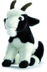 Anima Chèvre noire et blanche 26 cm