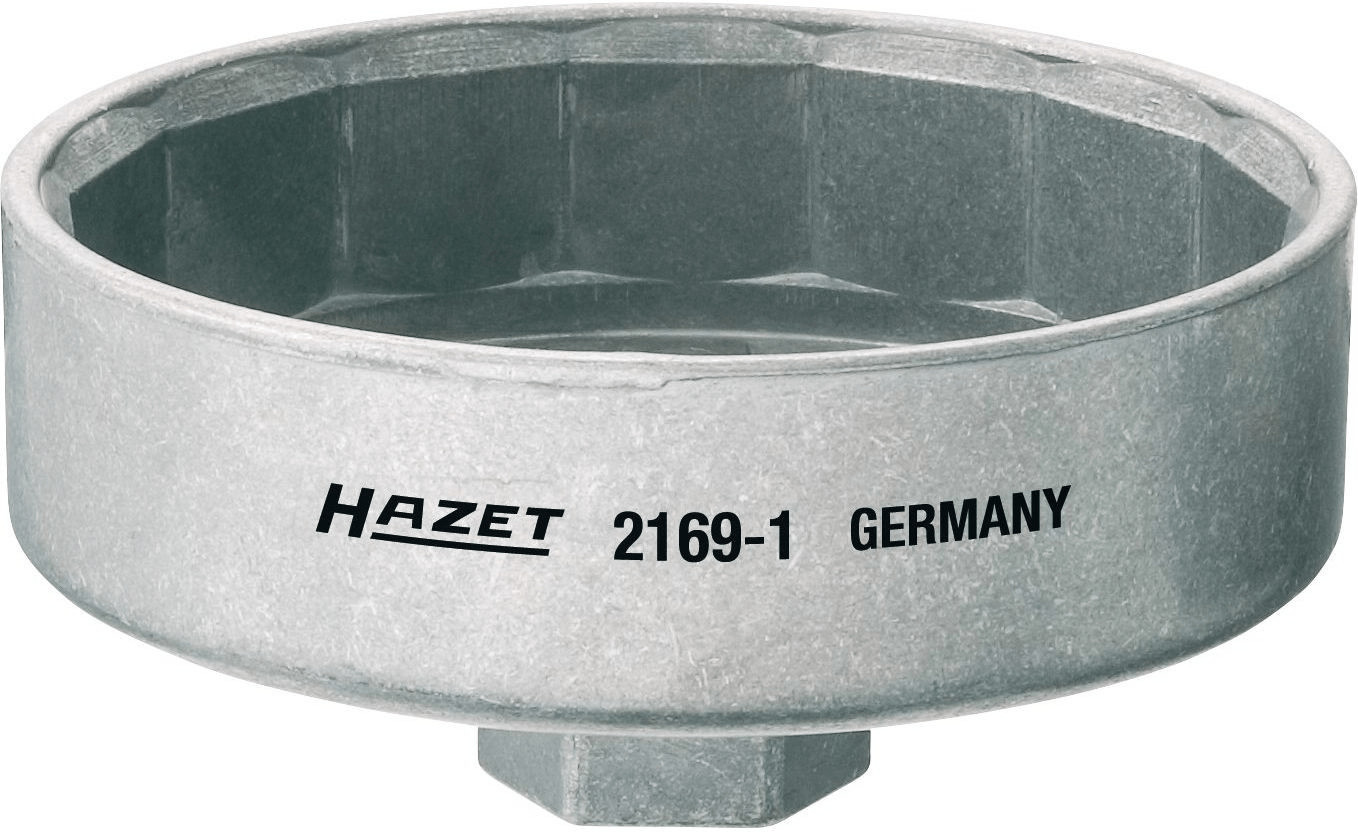 HAZET Ölfilter-Schlüssel 2169-32 ∙ Vierkant hohl 10 mm (3/8 Zoll) ∙  Außen-Sechskant Profil