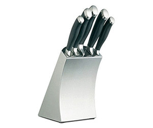 Kitchen Craft Master Class Deluxe Messerblock Edelstahl 5 Tlg Ab