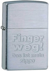 Zippo Slogans & Signs Finger weg!
