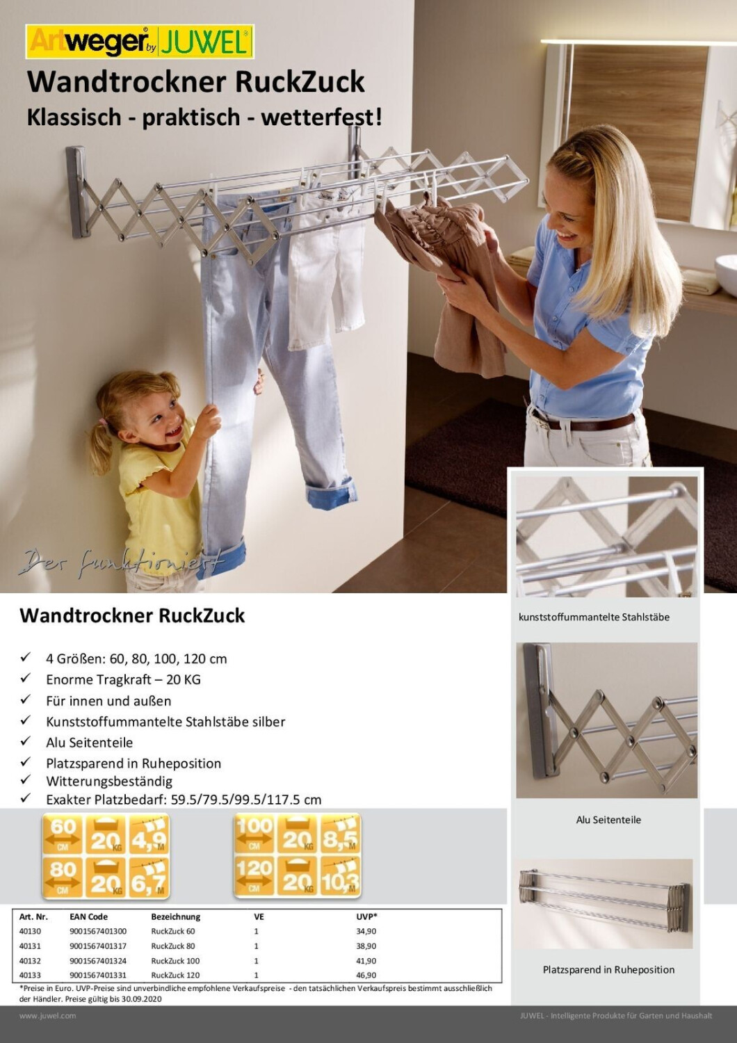 Artweger Ruck Zuck 100 cm ab 37 09 Preisvergleich bei idealo