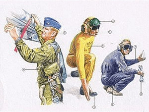 Italeri OTAN Pilotes et équipe de maintenance (1246)